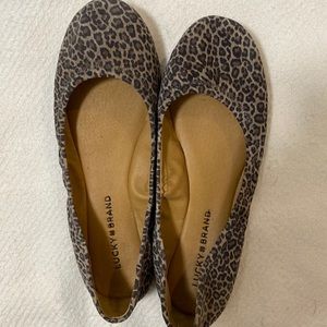 Lucky Brand leopard flats